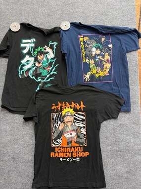 Naruto Shippuden Ichiraku Ramen Shop Graphic T-Shirt Black Adult Large